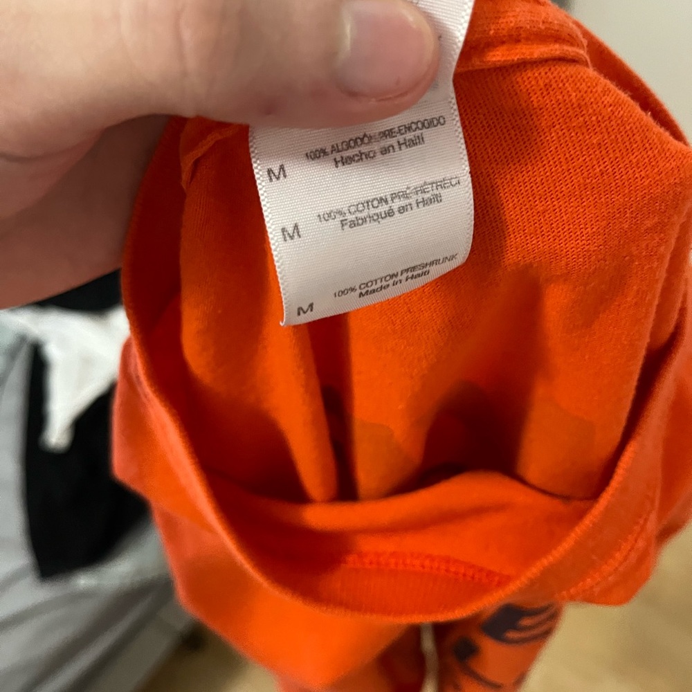 Bright Orange Graphic T-Shirt